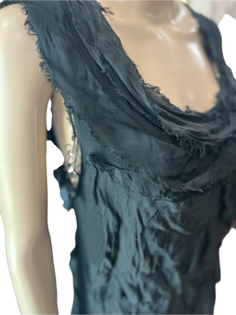 Gigi Moda Italy Siena Silk Tiered Ruffle Maxi Dress & Duster Set Black One Size - Picture 7 of 12